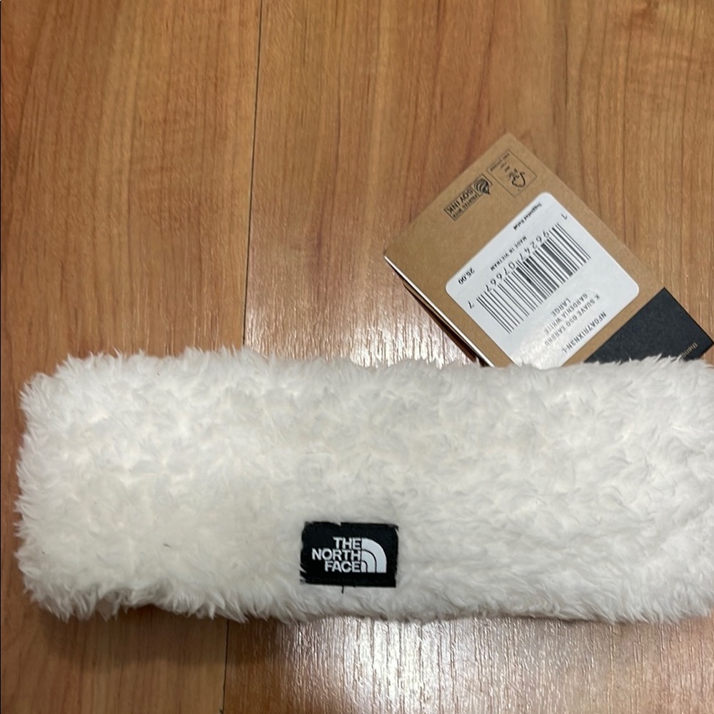The North Face White Fleece Headband
